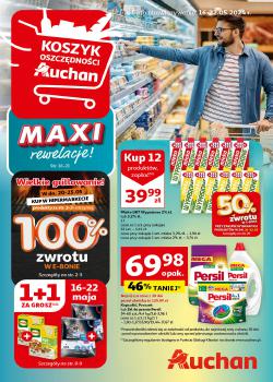 Auchan Polsko leták, Koszyk Oszczędności Auchan Hipermarket, od 16.05 do 22.05.2024